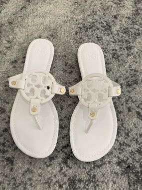 Tory Burch White Miller Sandal Women’s Size 7, 8, & 9